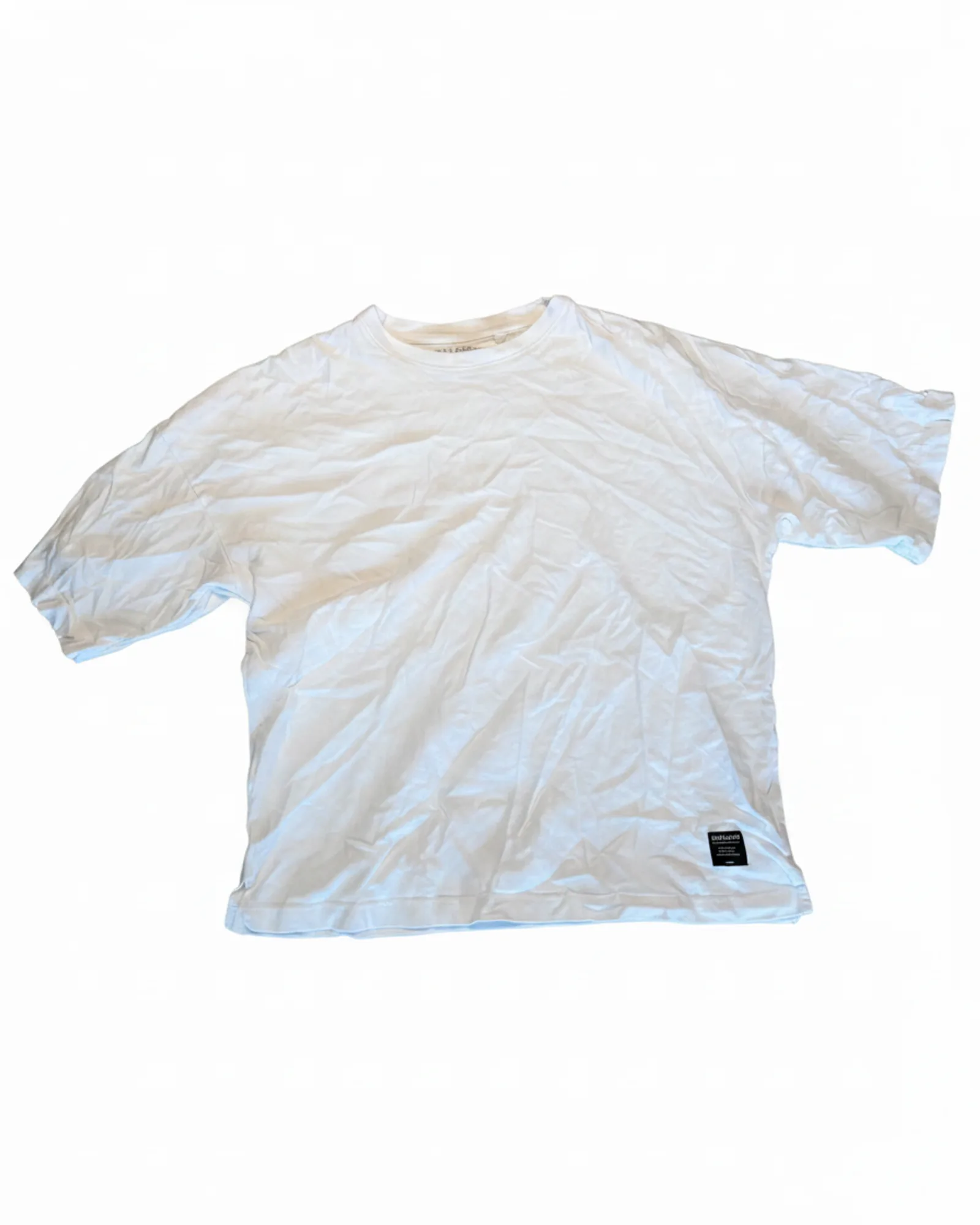 Unbranded טי אוברסייז, לבן, מבט קדמי