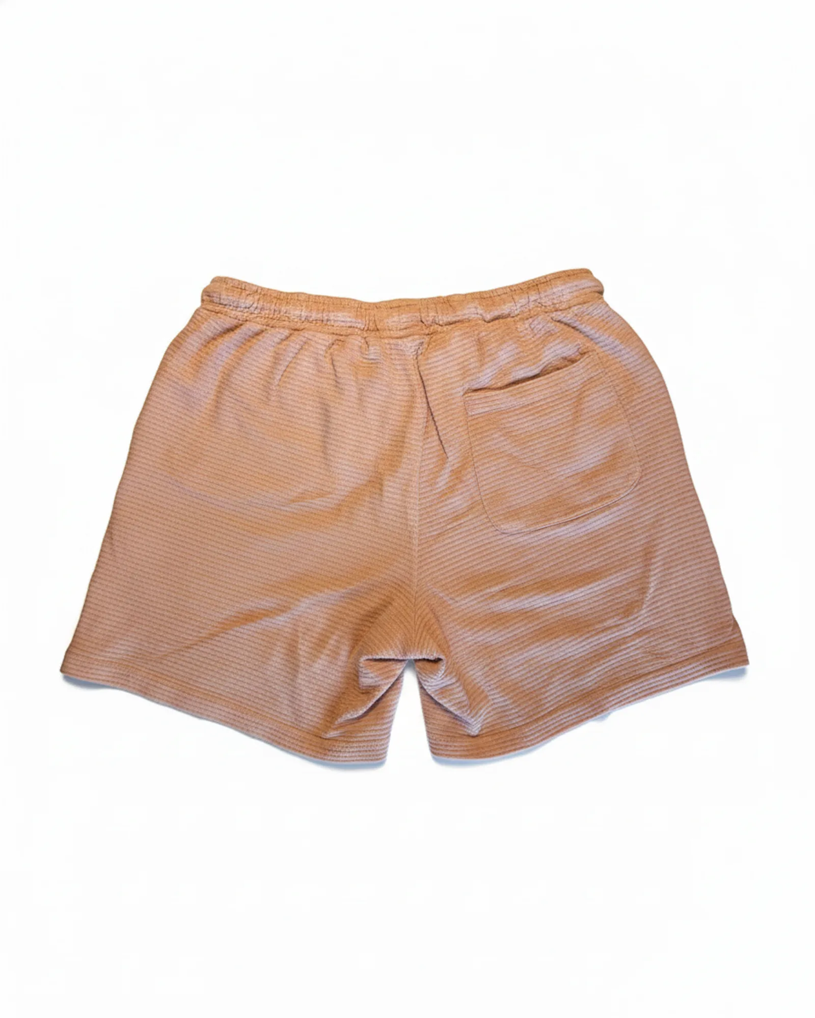 Unbranded מכנס ג׳רזי קצר, פסים על בז׳, מבט נוסף