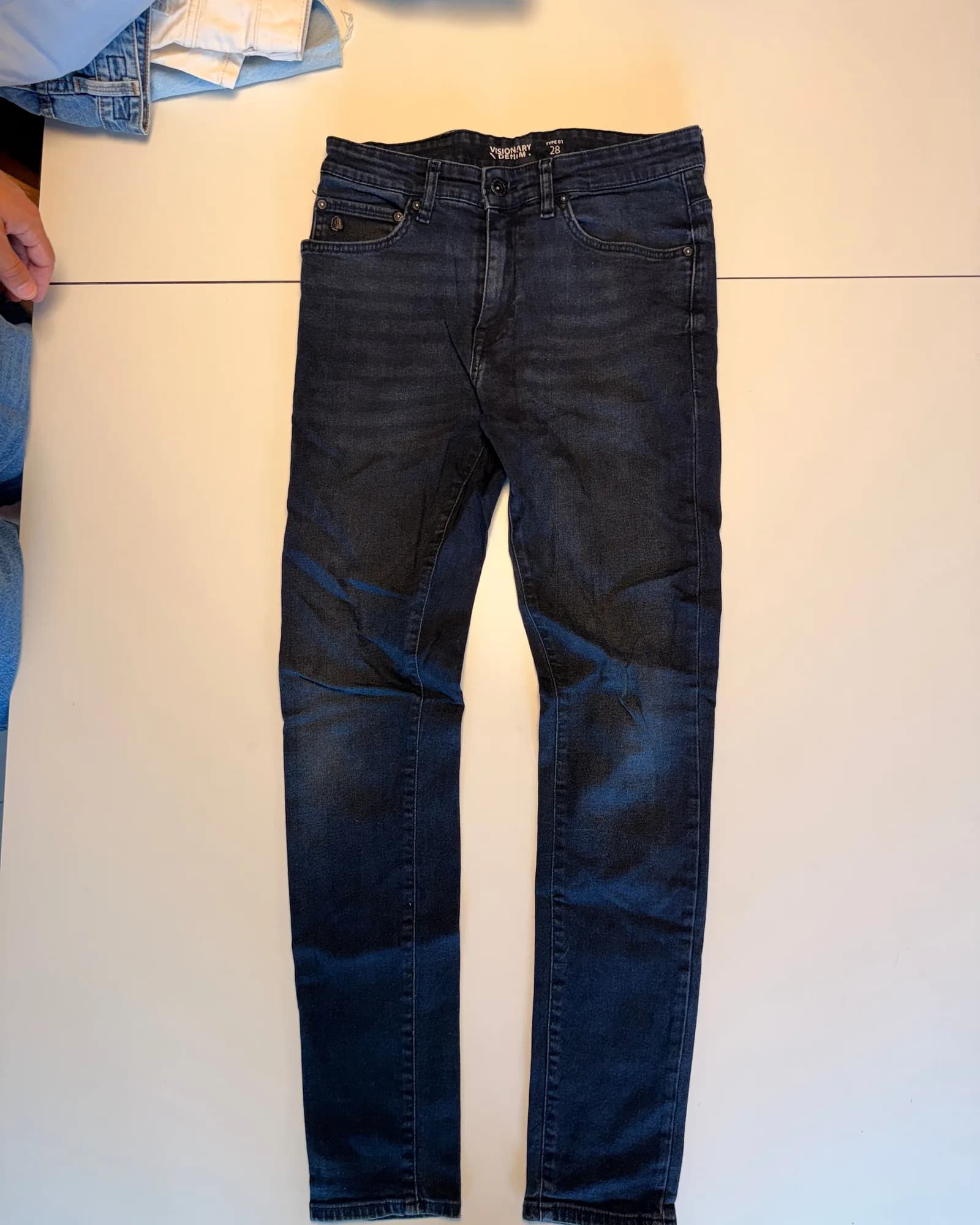 Unbranded ג׳ינס סקיני, אינדיגו כהה, מבט קדמי