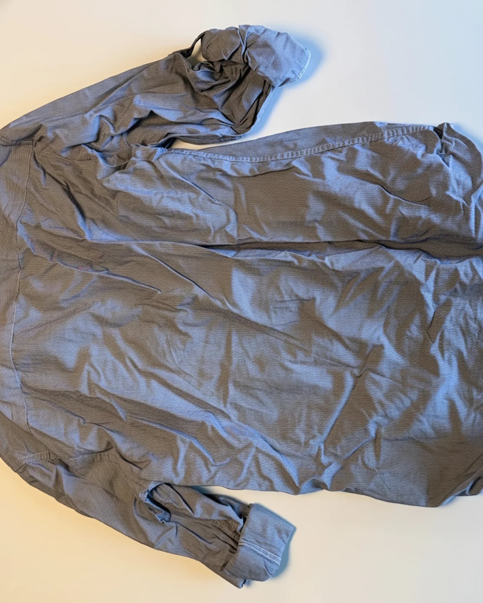 Unbranded חולצת עבודה, אפור־כחול, מבט נוסף