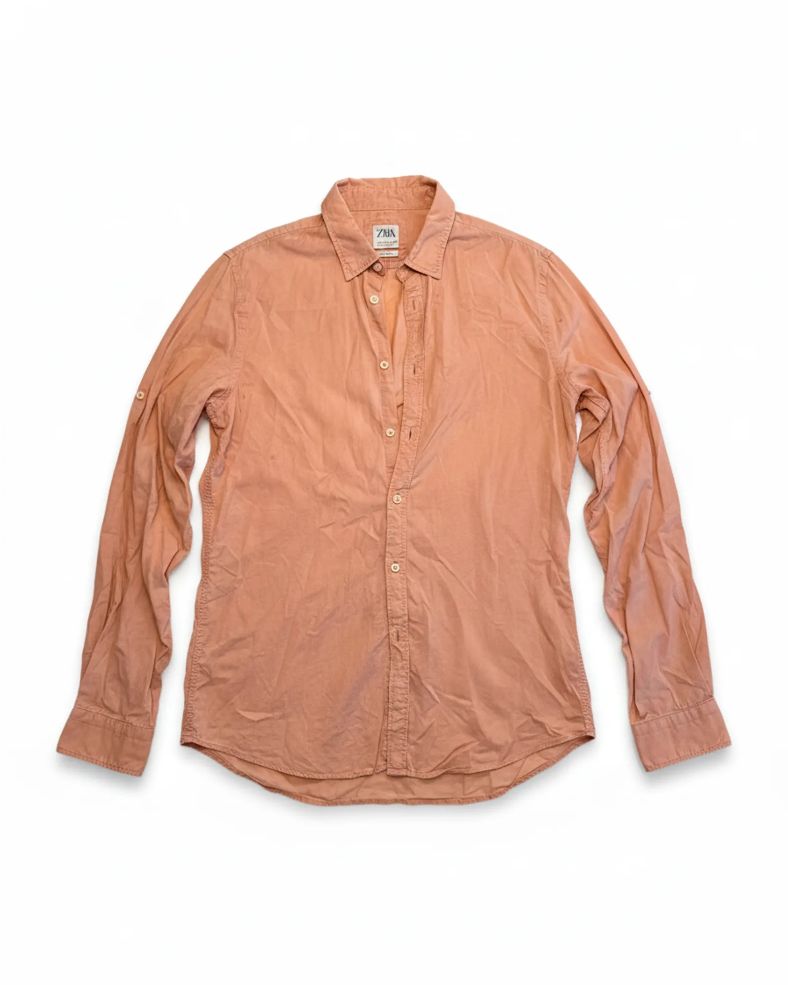 Zara חולצה אוברסייז, קורל מאובק, מבט קדמי